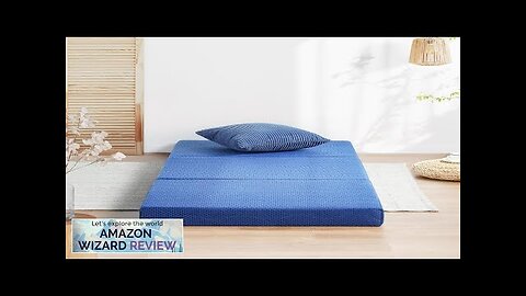 Olee Sleep Tri-Folding Memory Foam Mattress Topper 4 Inch Gel Folding Mattress Review