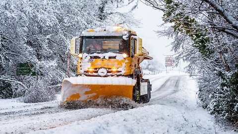 Snow causes disruption across northern England as UK hit by wintry weather