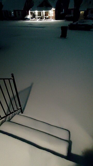 Snow, Dearborn, Michigan, 1/15/26, About 5:30 A.M.