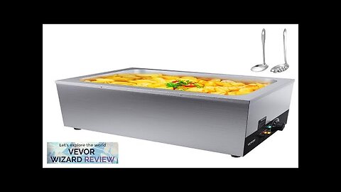 VEVOR Commercial Food Warmer 24QT Bain Marie 1200W Electric Buffet Warmer Soup Review