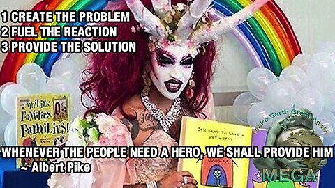 ➡️ 1 CREATE THE PROBLEM➡️ 2 FUEL THE REACTION➡️ 3 PROVIDE THE SOLUTION 🤟🏼👌🏼 WHENEVER THE PEOPLE NEED A HERO, WE SHALL PROVIDE HIM ~ Albert Pike | Trump to prosecute teachers, admins for ‘facilitating’ gender confusion in kids