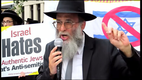 Orthodox Jews Protest Netanyahu's Visit in NYC at Loews Regency Hotel.