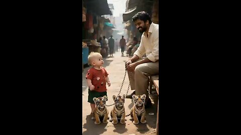 Small baby Rio and Tiger heart touching story