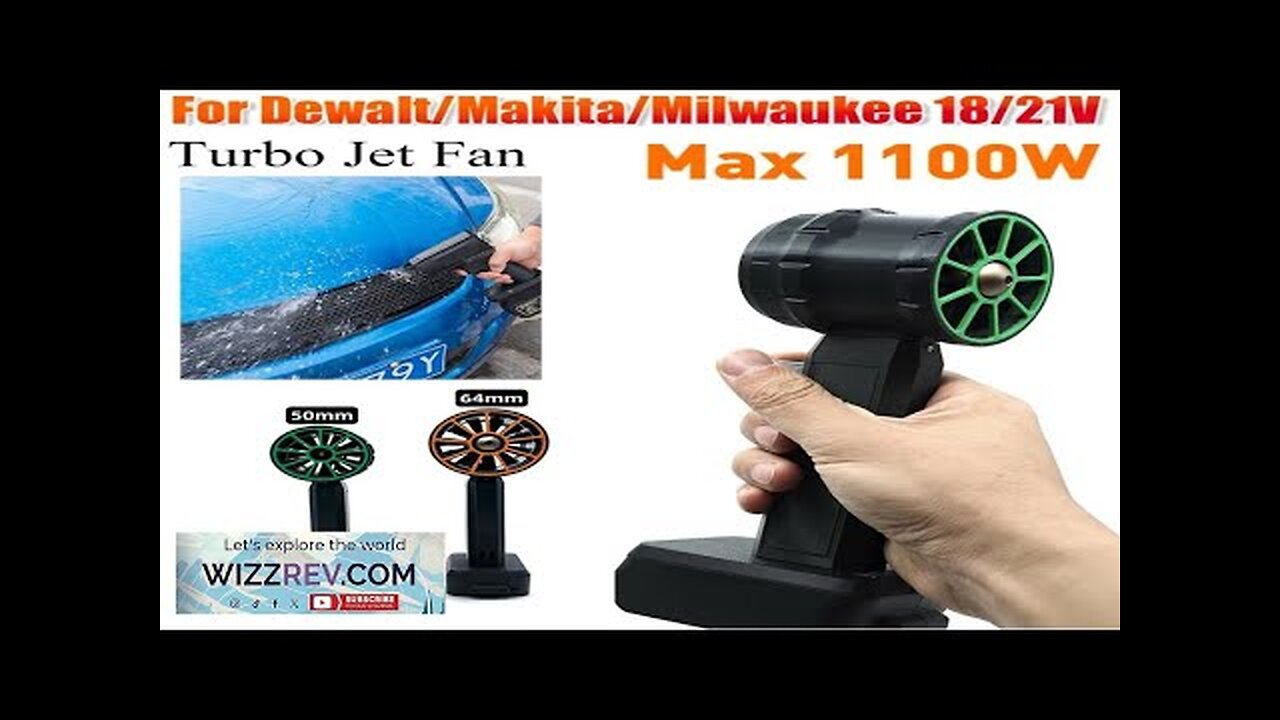 64mm Brushless Motor Turbo Jet Fan XL 1800g Thrust Car Washer Compatible Review