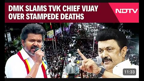 Vijay Rally Stampede News | 'Vijay Didn't Follow Rules': DMK Slams Vijay Over Stampede Deaths