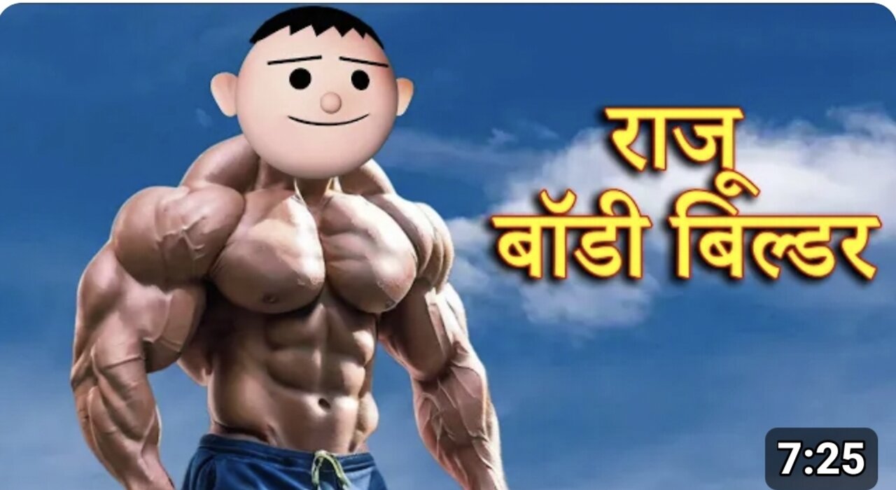 RAJU BODY BUILDER (I lst farse) MSG TOONS Comedy Funny Video