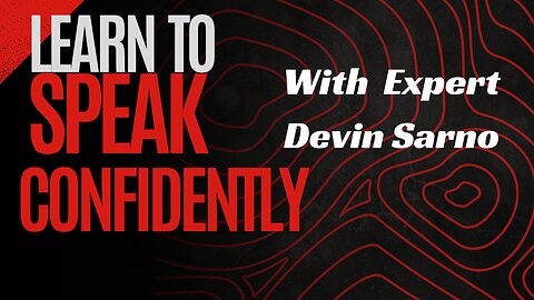 PUBLIC SPEAKING Like a Pro! Learn from Devin Sarno| Public Speaking Expert to build YOUR confidence