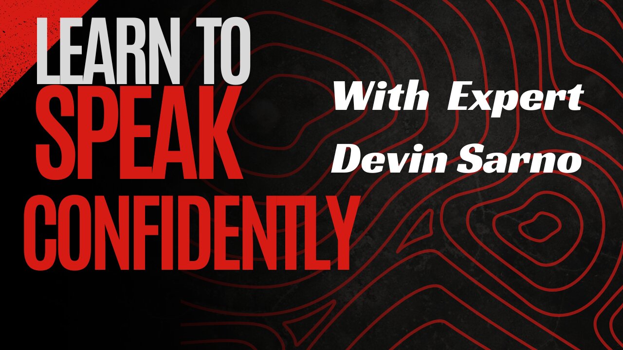PUBLIC SPEAKING Like a Pro! Learn from Devin Sarno| Public Speaking Expert to build YOUR confidence