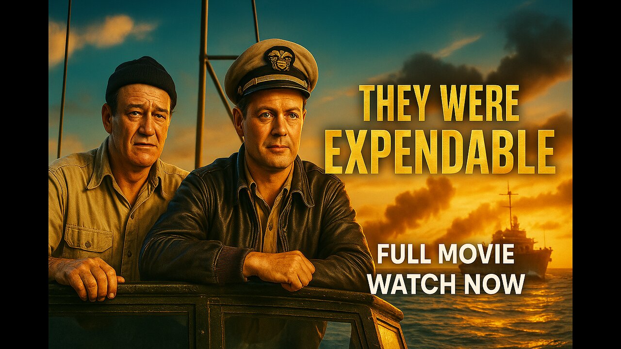 They Were Expendable (1945) | John Wayne in WWII Action Drama | Full Movie