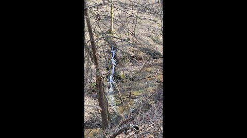 Little waterfalls coming out of the ground