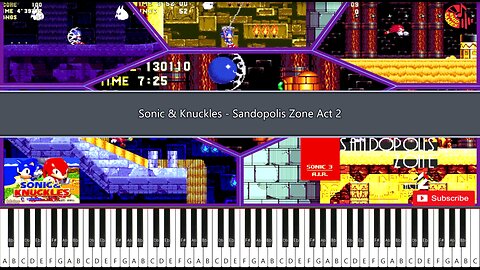 Sonic & Knuckles - Sandopolis Zone Act 2 Piano MIDI