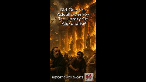 Did ONE Fire Actually Destroy The Library of Alexandria?