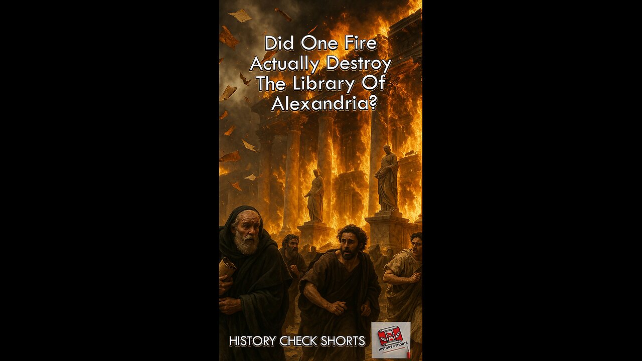 Did ONE Fire Actually Destroy The Library of Alexandria?