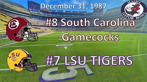 12/31/87 - Gator Bowl - #8 South Carolina vs #7 LSU