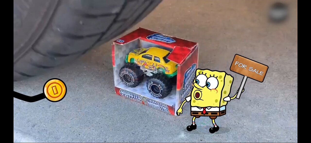 NO GOD, NO! 😱SpongeBob Sells SUPERCAR 🚗 Crushing CRUNCHY & SOFT THINGS!💥 #Viral #Funny #Weird