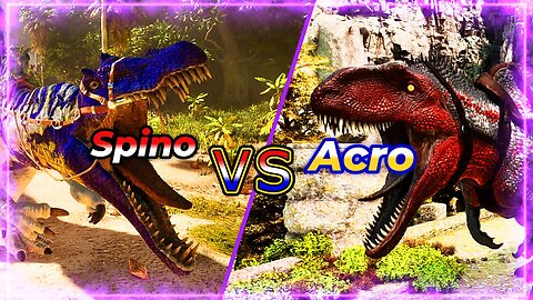 Acro Vs Rex\Spino\Giga | Ark Survival Ascended | Ark Mods | Dinosaur | Gameplay