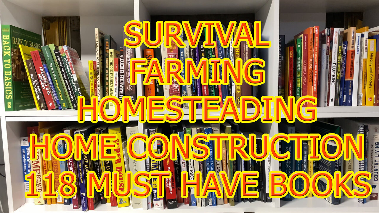 ❤️MUST HAVE 118 Survival Homesteading Home Construction Farming BOOKS Library Review #wisebuyreviews