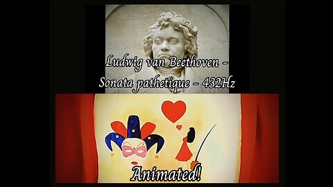 Beethoven - Sonata pathetique (432Hz) - Animated!