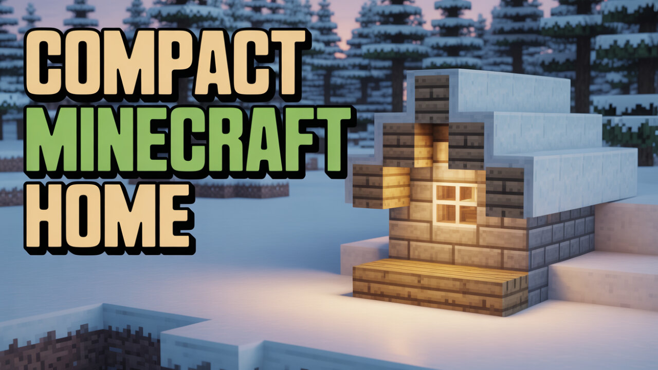 Build a SUPER Compact Starter House in Minecraft Now!