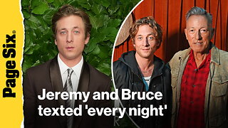 Jeremy Allen White reveals Bruce Springsteen texted him 'every night' while filming