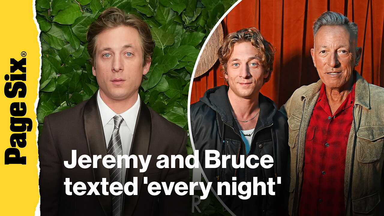 Jeremy Allen White reveals Bruce Springsteen texted him 'every night' while filming