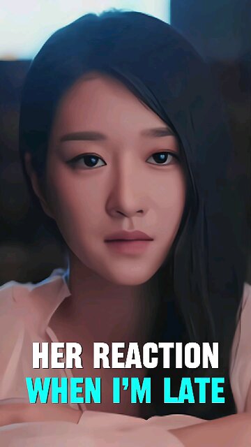 Her Reaction When I’m Late #kdrama #kdramashorts #shorts #funny #funnykdrama #couple #kdramacouple