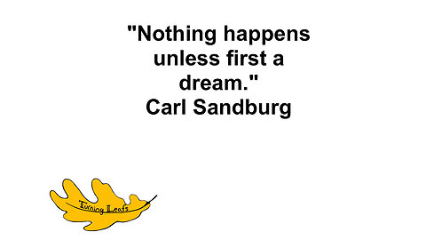 Nothing happens unless ...