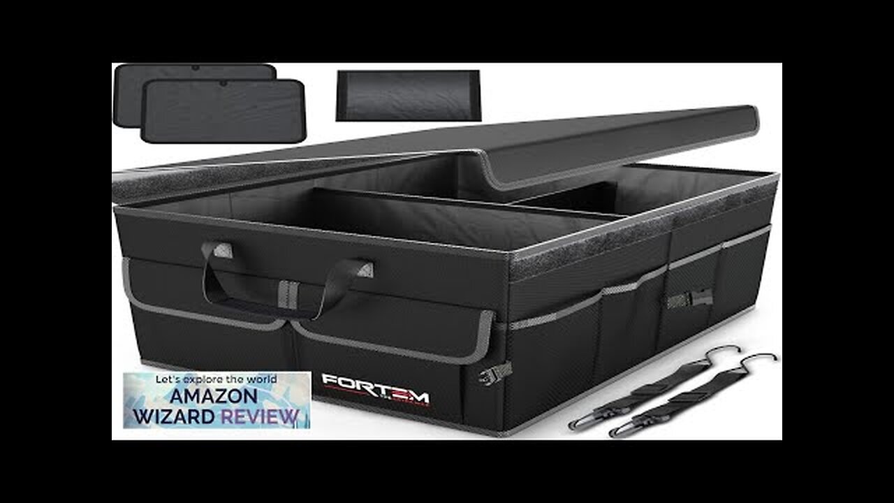 FORTEM Car Trunk Organizer Collapsible Multi Compartment Car Organizer Foldable SUV Review