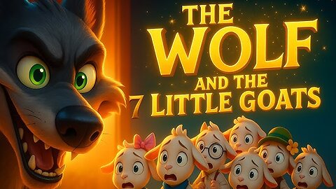 🐺 The Big Bad Wolf is Coming! 😱 | The 7 Little Goats Hide Fast! 🐐 | Fun Bedtime Story for Kids