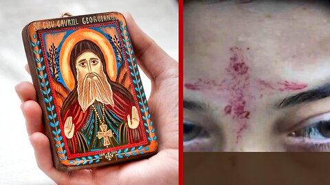 Miracle of St. Gabriel of Georgia & The Blooded Cross on The Girl’s Forehead