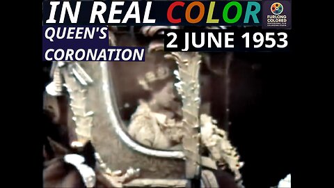 👑 Queen Elizabeth II Coronation (1953) — In Real Color — Full Ceremony | 1080p
