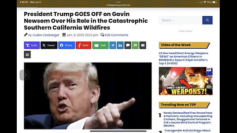 Trump GOES OFF on Gavin Newsom Over His Role in the Catastrophic Southern California Wildfires