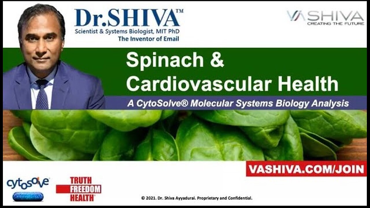 Dr.SHIVA™: Spinach on Heart Health @CytoSolve® Systems Analysis(11/21)