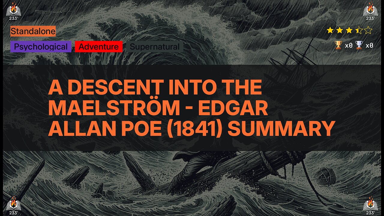 A Descent into the Maelström - Edgar Allan Poe (1841) Summary