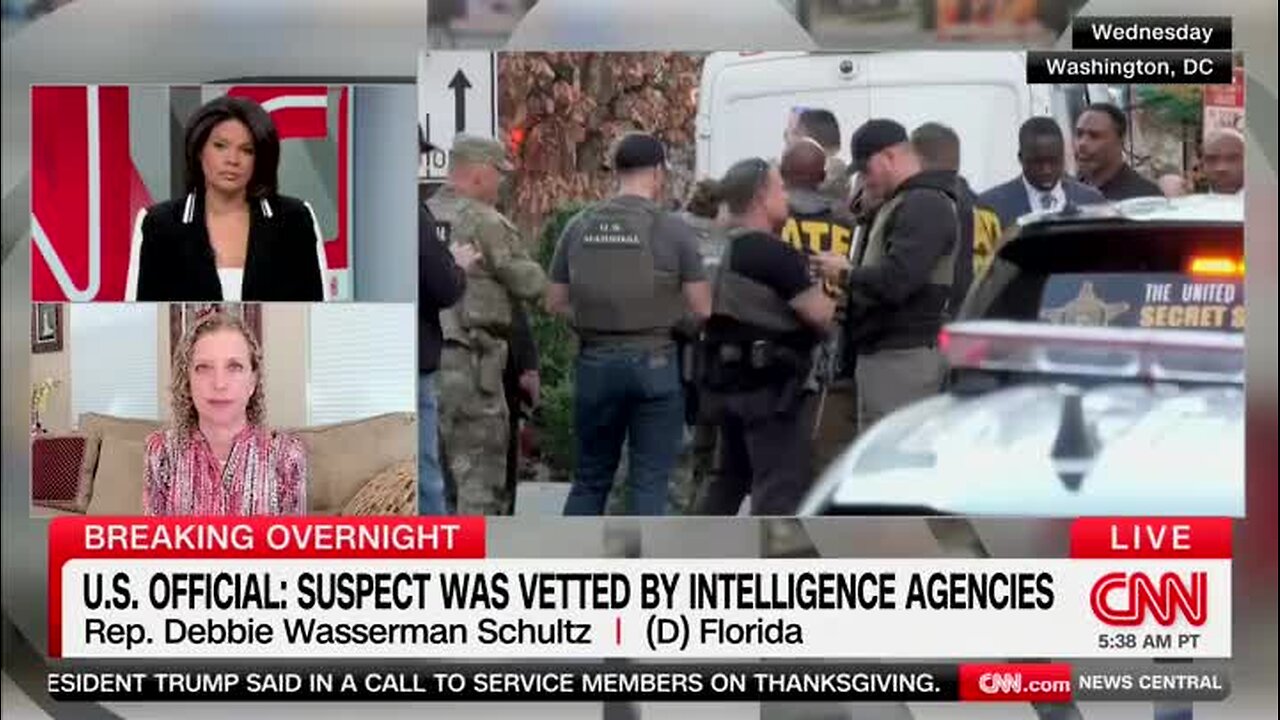 Rep. Wasserman Schultz on D.C. National Guard Shooting: ‘Pretty Disgusting’ that Trump Wouldn’t Say that It’s His Fault