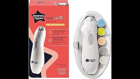 Electric Baby Nail File Trimmer | Tommee Tippee | Clipper with LED Light