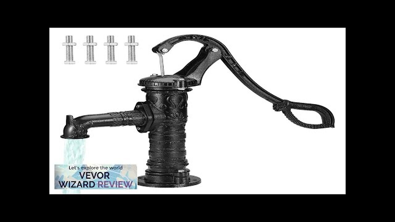 VEVOR Antique Hand Water Pump 14.6 x 5.9 x 25.6 inch Pitcher Review