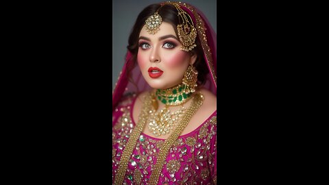 🔥 Luminous Skin & Red Lips: The Ultimate Pakistani Bridal Look! 👰🏻‍♀️