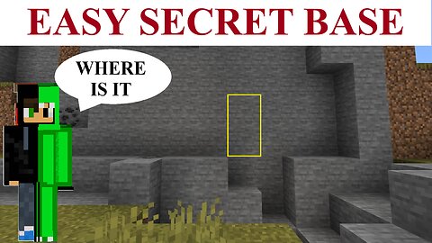 COOL Secret Base Tutorial For Minecraft Bedrock