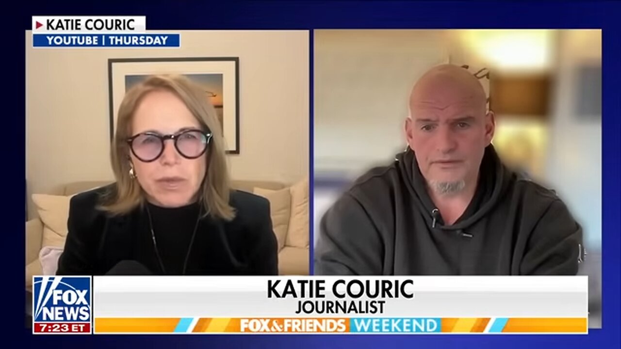 Katie Couric blasted for ‘gotcha’ question in interview with Sen. Fetterman