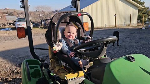 Graham Family Farm: CJ's First Tractor Drive