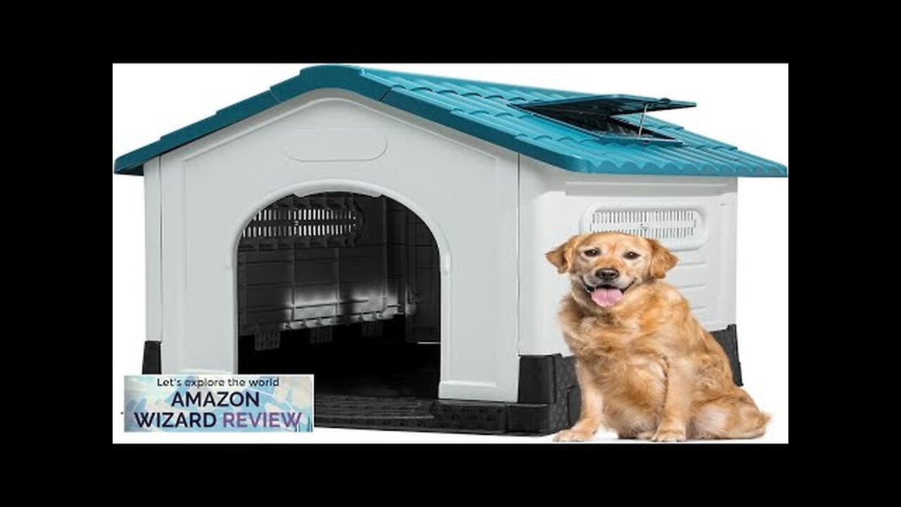 YITAHOME 41.3'' Folding Large Dog House Outdoor Plastic Doghouse with Adjustable Skylight Review