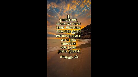 Romans 5:1 (NIV)