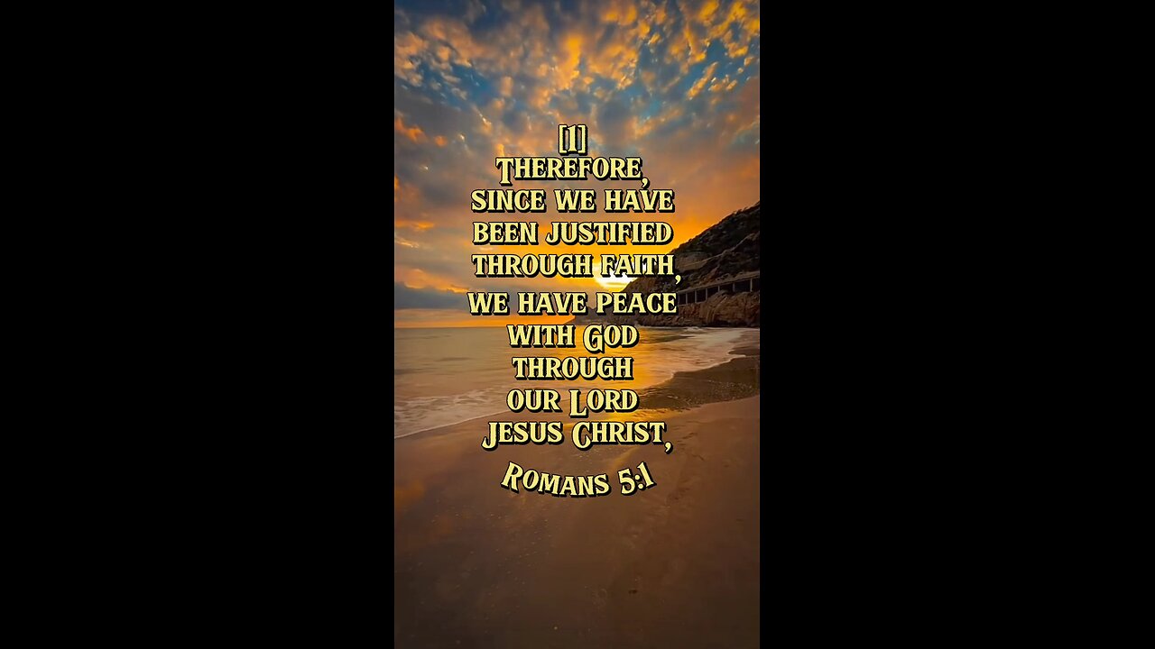 Romans 5:1 (NIV)