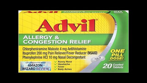 Advil Allergy and Congestion Relief Tablets Pain Reliever Fever Reducer and Allergy Review