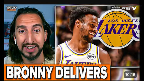 Nick wright reacts to BRONNY James impressive game for the lakers