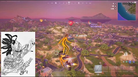 The Bride tackling Fortnite.