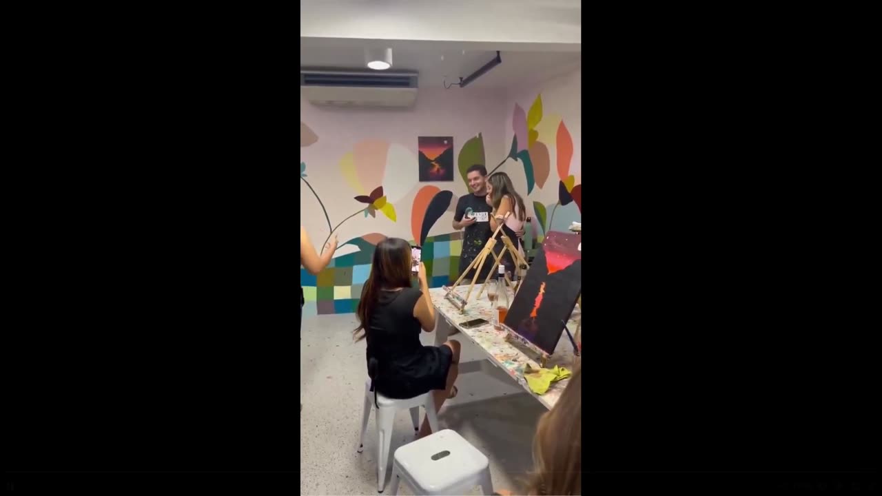 Quick Smile clip: Man took painting classes to propose to his girlfriend