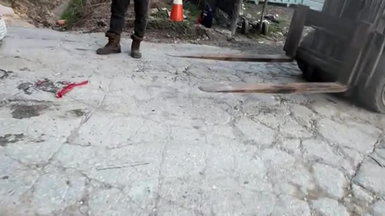 They said “tilt it slightly,” not “introduce it to the pavement”