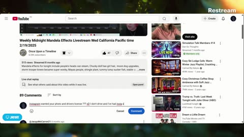 Live with Restream, November 08